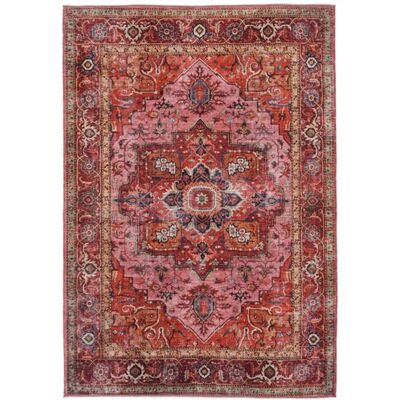 RugVista Georgia Oriental Tappeto, 200 x 300 cm, Rosso/Rosa Orientali, Rettangolare, Pelo corto, Lavabile in lavatrice, Oeko-Tex 100, Soggiorno, Camera da letto, Cucina RugVista Georgia Oriental Tappeto, 200 x 300 cm, Rosso/Rosa Orientali, Rettangolare, Pelo corto, Lavabile in lavatrice, Oeko-Tex 100, Soggiorno, Camera da letto, Cucina