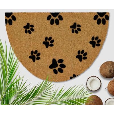 Astra Zerbino esterno con impronte di zampe in cocco 60x90 cm Semicerchio -16 mm Zerbino in cocco per esterni e interni Tappetino antisporco antiscivolo Astra Zerbino esterno con impronte di zampe in cocco 60x90 cm Semicerchio -16 mm Zerbino in cocco per esterni e interni Tappetino antisporco antiscivolo