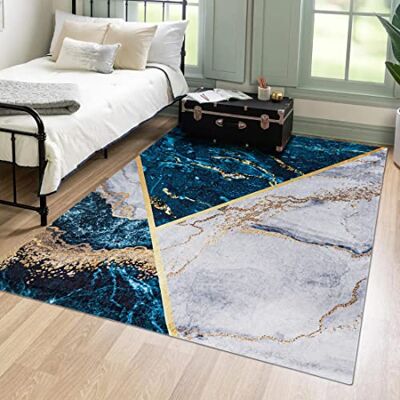 Mazovia Tappeto Soggiorno 120x170cm Antracite Blu Astratto Glamour Elegante Tappeto per Camera da Letto Sala da Pranzo Ufficio Antiscivolo Lavabile in Lavatrice Antiallergico Facile da Pulire Sintetico Mazovia Tappeto Soggiorno 120x170cm Antracite Blu Astratto Glamour Elegante Tappeto per Camera da Letto Sala da Pranzo Ufficio Antiscivolo Lavabile in Lavatrice Antiallergico Facile da Pulire Sintetico