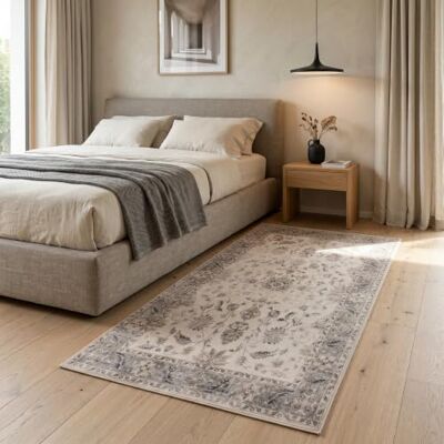Carpetsale24 Tappeto Lavabile Beige 80x150 cm Vintage Tappeto Pelo Corto per Ingresso Cucina Camera da Letto Corridoio Design Orientale Facile da Pulire Lavabile in Lavatrice Carpetsale24 Tappeto Lavabile Beige 80x150 cm Vintage Tappeto Pelo Corto per Ingresso Cucina Camera da Letto Corridoio Design Orientale Facile da Pulire Lavabile in Lavatrice