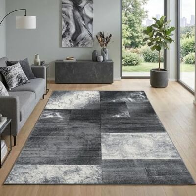 Carpetsale24 Tappeto per Soggiorno 200 x 290 cm Grigio- Design Moderno Tappeto Rettangolare a Pelo Corto per Cucina, Sala da Pranzo e Camera da Letto, Morbido e Facile da Pulire Carpetsale24 Tappeto per Soggiorno 200 x 290 cm Grigio- Design Moderno Tappeto Rettangolare a Pelo Corto per Cucina, Sala da Pranzo e Camera da Letto, Morbido e Facile da Pulire