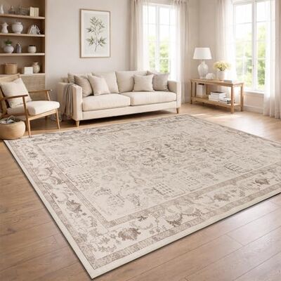 Paco Home Tappeto Soggiorno Vintage Pelo Corto Stile Boho Lavabile Antiscivolo Facile Da Pulire Design Retro Moderno, Colore:Beige 4, Dimensione:160x220 cm Paco Home Tappeto Soggiorno Vintage Pelo Corto Stile Boho Lavabile Antiscivolo Facile Da Pulire Design Retro Moderno, Colore:Beige 4, Dimensione:160x220 cm