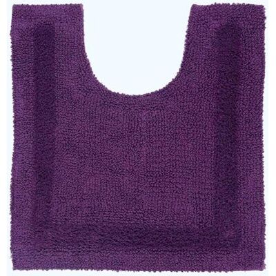 HOMESCAPES Tappeto Contour WC 1600 g/m², extra morbido, 100% cotone, reversibile, antiscivolo, lavabile, super assorbente, asciugatura rapida, 50 x 55 cm, colore: prugna HOMESCAPES Tappeto Contour WC 1600 g/m², extra morbido, 100% cotone, reversibile, antiscivolo, lavabile, super assorbente, asciugatura rapida, 50 x 55 cm, colore: prugna