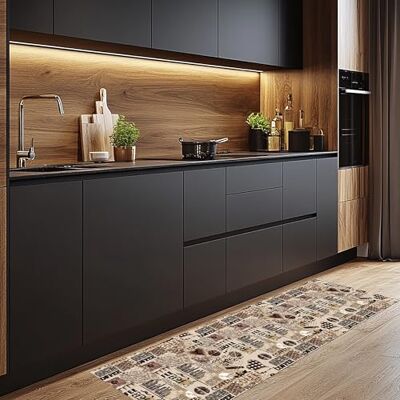 CREARREDA Tappeto Cucina Mordibo Antiscivolo Lavabile Antimacchia, Passatoia Cucina Assorbente Made in Italy, Runner Cucina Tappetino Multiuso in Gomma Porosa Ideale per Ingresso, Bagno e Doccia CREARREDA Tappeto Cucina Mordibo Antiscivolo Lavabile Antimacchia, Passatoia Cucina Assorbente Made in Italy, Runner Cucina Tappetino Multiuso in Gomma Porosa Ideale per Ingresso, Bagno e Doccia