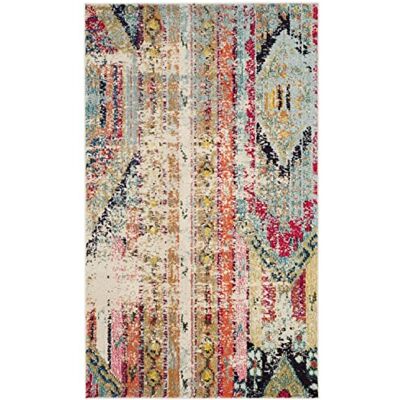 SAFAVIEH Tappeto della collezione Monaco, 5 x 3 m, multicolore, design tribale invecchiato, non perde pelo e facile da pulire, ideale per aree ad alto traffico in ingresso, soggiorno, camera da letto SAFAVIEH Tappeto della collezione Monaco, 5 x 3 m, multicolore, design tribale invecchiato, non perde pelo e facile da pulire, ideale per aree ad alto traffico in ingresso, soggiorno, camera da letto