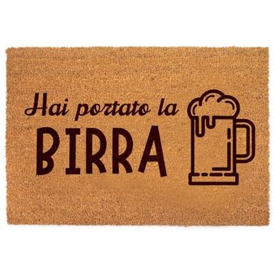 Lupia Zerbino Ingresso Esterno 40x60 cm HAI PORTATO LA BIRRA Zerbino Ingresso Casa Simpatico in Fibra di Cocco Resistente Tappeto Porta con Scritta, Base Antiscivolo PVC Interno Esterno Made in Italy Lupia Zerbino Ingresso Esterno 40x60 cm HAI PORTATO LA BIRRA Zerbino Ingresso Casa Simpatico in Fibra di Cocco Resistente Tappeto Porta con Scritta, Base Antiscivolo PVC Interno Esterno Made in Italy