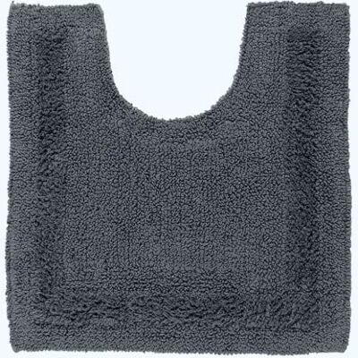 HOMESCAPES Tappeto Contorno WC 1600 g/m², Extra Morbido, 100% Cotone, Reversibile, Antiscivolo, Lavabile, Super Assorbente, Asciugatura Rapida, 50 x 55 cm Grigio HOMESCAPES Tappeto Contorno WC 1600 g/m², Extra Morbido, 100% Cotone, Reversibile, Antiscivolo, Lavabile, Super Assorbente, Asciugatura Rapida, 50 x 55 cm Grigio