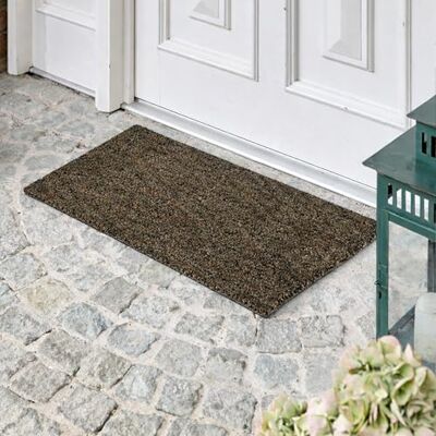 Astra Zerbino moderno per porta d'ingresso Tappetino in cocco 45x75cm grigio Tappetino antisdrucciolo robusto Zerbino interno Astra Zerbino moderno per porta d'ingresso Tappetino in cocco 45x75cm grigio Tappetino antisdrucciolo robusto Zerbino interno