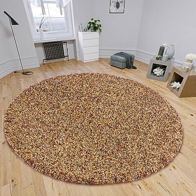 Hanse Home Shag Round Mix - Braun - Ø160 cm - 35 mm - Tappeto Hanse Home Shag Round Mix - Braun - Ø160 cm - 35 mm - Tappeto