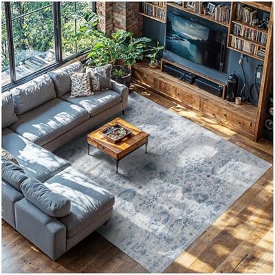 tectake ® Tappeto di design vintage Tappeto a pelo corto, Lavabile in Lavatrice, Ideale per Sala da Pranzo, Camera da Letto, Soggiorno e Studio Nadira 240 cm x 340 cm beige/grigio tectake ® Tappeto di design vintage Tappeto a pelo corto, Lavabile in Lavatrice, Ideale per Sala da Pranzo, Camera da Letto, Soggiorno e Studio Nadira 240 cm x 340 cm beige/grigio