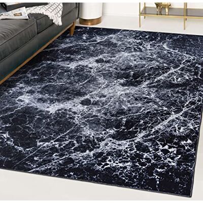 Mazovia Tappeto Soggiorno 80x150cm Nero Antracite Astratto Glamour Elegante Tappeto per Camera da Letto Sala da Pranzo Ufficio Antiscivolo Lavabile in Lavatrice Antiallergico Facile da Pulire Sintetico Mazovia Tappeto Soggiorno 80x150cm Nero Antracite Astratto Glamour Elegante Tappeto per Camera da Letto Sala da Pranzo Ufficio Antiscivolo Lavabile in Lavatrice Antiallergico Facile da Pulire Sintetico