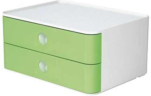 HAN SMART-BOX ALLISON, Cassettiera Impilabile Con 2 Cassetti, Lime Green