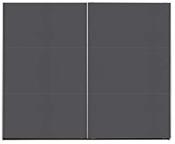 Rauch Möbel Santiago Armadio con Ante scorrevoli, Legno, Grigio Metallizzato, BxHxT: 261x210x59 cm