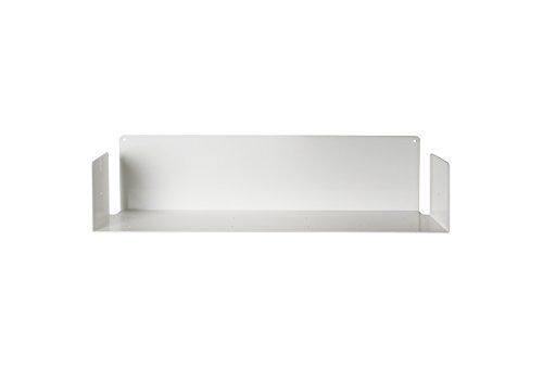 TEEbooks MENSOLA Design a Muro Acciaio Bianco L 60 cm, P 15 cm, H 15 cm