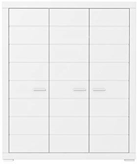 Forte Guardaroba, Tessuto per Legno, Bianco Opaco, 165,7 x 198,4 x 59,3 cm