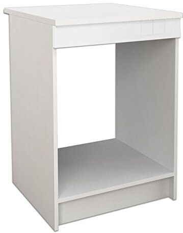 MEUBLE COSY Mobile Basso da Cucina per Buffet, 60 cm, Bianco, 60x60x85cm