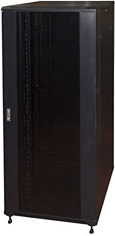 LINK ARMADIO RACK 19" 42 Unità, dimensione (A) 2055, (L) 800, (P) 800 mm. COLORE NERO, PORTA VETRO