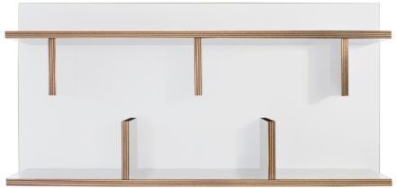 TemaHome Bern, Libreria da Parete Bianco, 90 x 23 x 11 cm