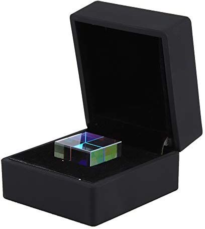 Surebuy 23 * 23 * 23 Mm Vetro Ottico X Cubo Prisma, Prisma a Combinazione di Luce Brillante a Sei Lati Cubo Cristallo Cubo Prisma di Dispersione Rgb Prisma Quadrato Trasparente Vetro Ottico