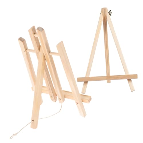 STOBOK 2 Pz mini cavalletto in legno cavalletto scrivania in legno espositore da cavalletto scaffale espositivo cavalletto per bambini cavalletto da pittura per adulti espositore in legno