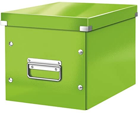 Leitz Click & Store WOW Scatola Archivio Cubo Medio, per Mantenere la Casa e l'Ufficio in Ordine, Verde,