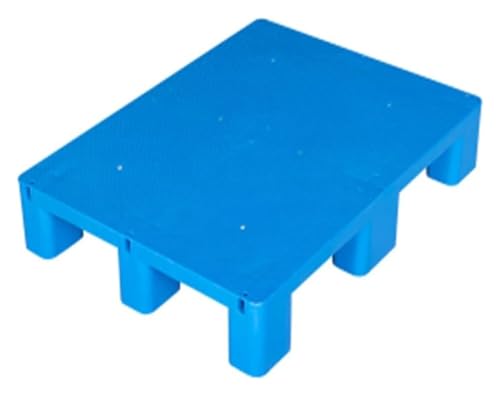 PHLEPS Pallet di plastica, rack per supermercati a nove gambe, scaffale portante da 2000 kg per esterni, per magazzino, cucina, balcone (colore: blu, dimensioni: 80 x 80 x 14 cm)