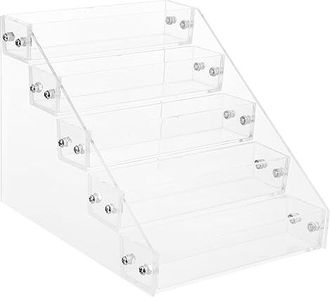 Ipetboom 1 Pc Scatola portaoggetti in acrilico multistrato smalto trasparente scaffale espositivo scaffali di stoccaggio cremagliera del salone di manicure organizer per smalto per unghie