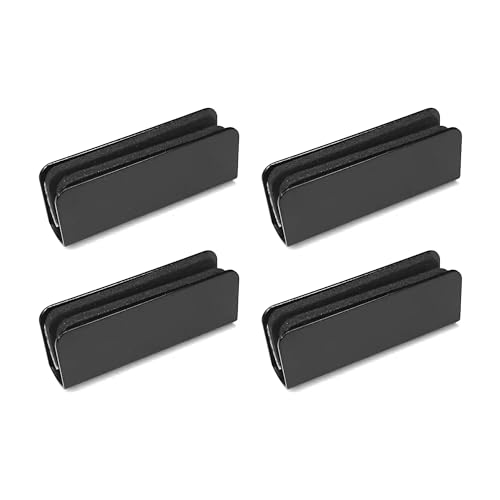 cyclingcolors 4x controparte chiusura scatto magnetica porta anta vetro vertine vetrinetta cerniera morsetto mobili armadio armadietto, 40 x15mm nero