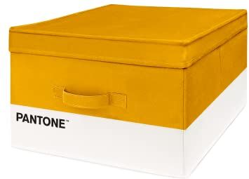 SWEET HOME PANTONE™ Organizer Armadio Salvaspazio, Scatola Porta Oggetti e Abiti con Tasca Profumatore Armadio, Contenitore Giochi Bambini e Vestiti Pieghevole, Scatole per Armadio Portaoggetti 40x50x25 cm