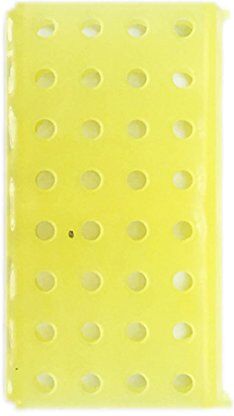 MUHWA Portaprovette multi-funzionale Provetta Holder Plastica provette multifunzione 4 WAY provette di plastica (giallo)