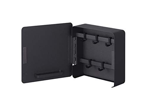 YAMAZAKI home Tower Square Magnetic Key Cabinet armadio e sistemi di organizzazione, taglia unica, nero