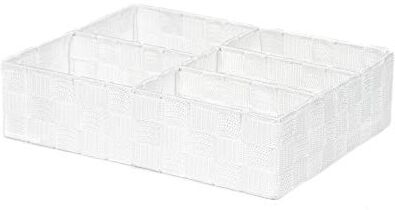 Compactor Stan Cesto Organizer 5 scomparti, 32 x 25 x 8 cm, Bianco,