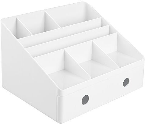 InterDesign EU Organizzatore Scrivania con Cassetti, Bianco, 19.75x26x16.5 cm