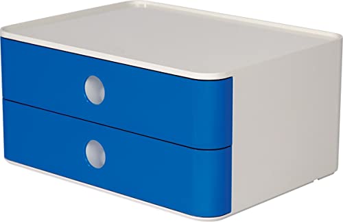 HAN SMART-BOX ALLISON, cassettiera impilabile con 2 cassetti, colore: royal blue