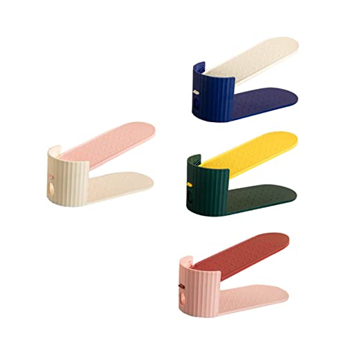 Cabilock 4Pcs Scarpiera Di Stoccaggio Scarpiera Di Plastica Scarpiera Per Bambini Scarpe Pista Scarpiera Per Bambini Scarpe Impilatore Organizzatore Scarpa Organizzatore Di Stoccaggio