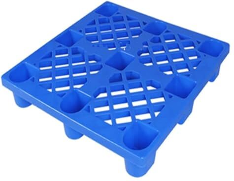 PHLEPS Scaffali di stoccaggio pallet di plastica, pallet di spedizione impilabile, pallet di ventilazione portante 300-500kg, ripiano per supermercato alto 14 cm per magazzini (colore: blu, dimensioni :