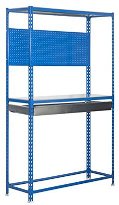 SimonRack Simonracing Box, 3/400 Kit, in acciaio galvanizzato, scaffali, colore: blu