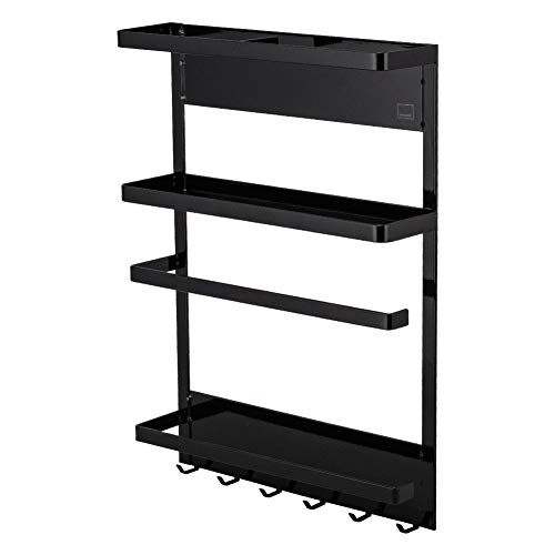 YAMAZAKI Rack, Corpo: Acciaio (verniciato a polvere) magnete, Nero