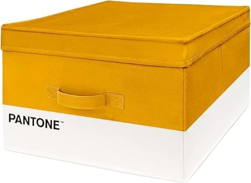 SWEET HOME PANTONE™ Organizer Armadio Salvaspazio, Scatola Porta Oggetti e Abiti con Tasca Profumatore Armadio, Contenitore Giochi Bambini e Vestiti Pieghevole, Scatole per Armadio Portaoggetti 35x45x20 cm