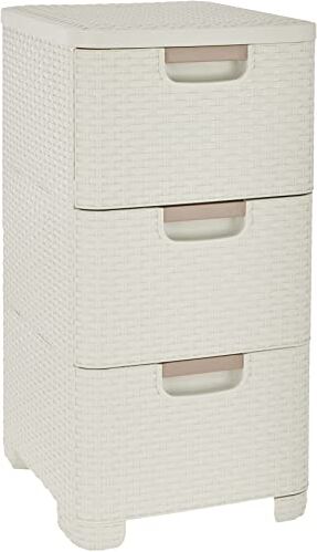 Curver Style Torre per cassetti, 37,8 x 32,8 x 60 cm, colore: crema