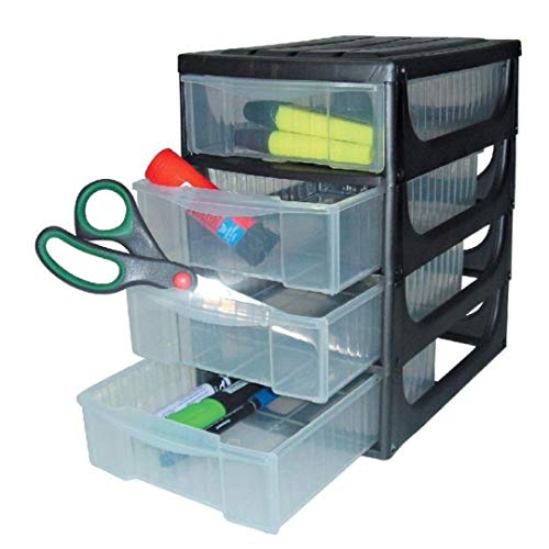 Bama 4-Drawer Hobby Box, Multicolore
