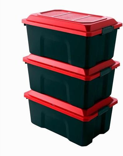 Sundis Locker Bauli impilabili, Nero, 3x40L