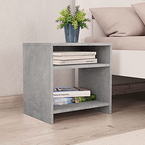 THAYLA Comodino Comodino Comodino con cassetti Tavolini Camera da letto for arredamento interno Comodo spazioso e compatto comodino in legno con cassetto e scomparto (Color : Grigio cemento, Size : 40 x 30