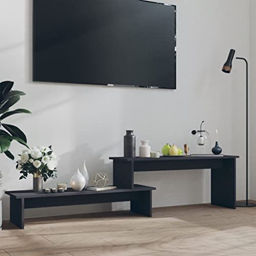 FIRBNUS 180x30x43 cm Mobile Porta TV in Truciolato Mobile Soggiorno Moderno Mobili Tv Soggiorno Mobile Tv Soggiorno Mobile Salotto Mobili Soggiorno Moderni Mobiletto Tv Grigio