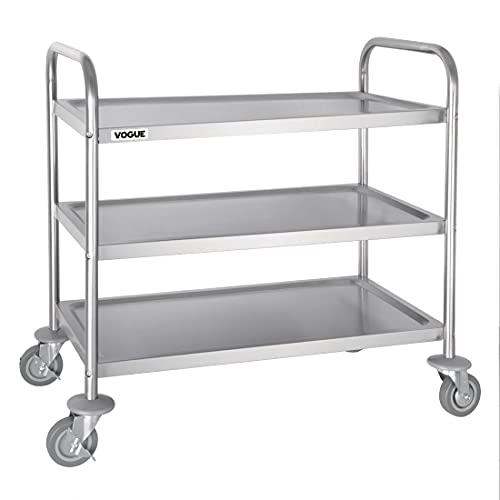 VOGUE 3 livelli Schiarimento trolley medio 855 x 810 x 455 MM in acciaio INOX per ristorazione