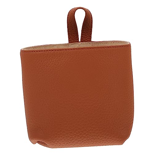 FOMIYES 1 Pc Custodia in Pelle Borse Portaoggetti Appese Cestino Portapenne Contenitore Per Chiavi Borsa Per L'organizzazione Di Articoli Vari Piccolo Ufficio Kit Di Strumenti