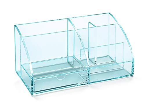 Osco Glass Look Acrylic Desk Organiser