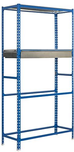 SimonRack simongarage Box più 4/400 Kit di scaffale blu/galvanizzato