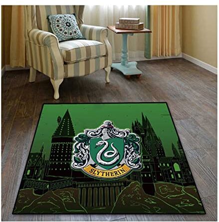 KemNet Harry Potter Area Tappeto Bambini Tappeto, Tappeto Rettangolari Per Soggiorno, Tappeto Del Corridoio, Per Bambini Camera Da Letto Camera Da Gioco Camera Comodino (D, 120x120cm)