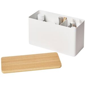 YAMAZAKI 4808 RIN Storage Box, white, Steel/PlyWood, 23 x 10.5 x 14 cm YAMAZAKI 4808 RIN Storage Box, white, Steel/PlyWood, 23 x 10.5 x 14 cm
